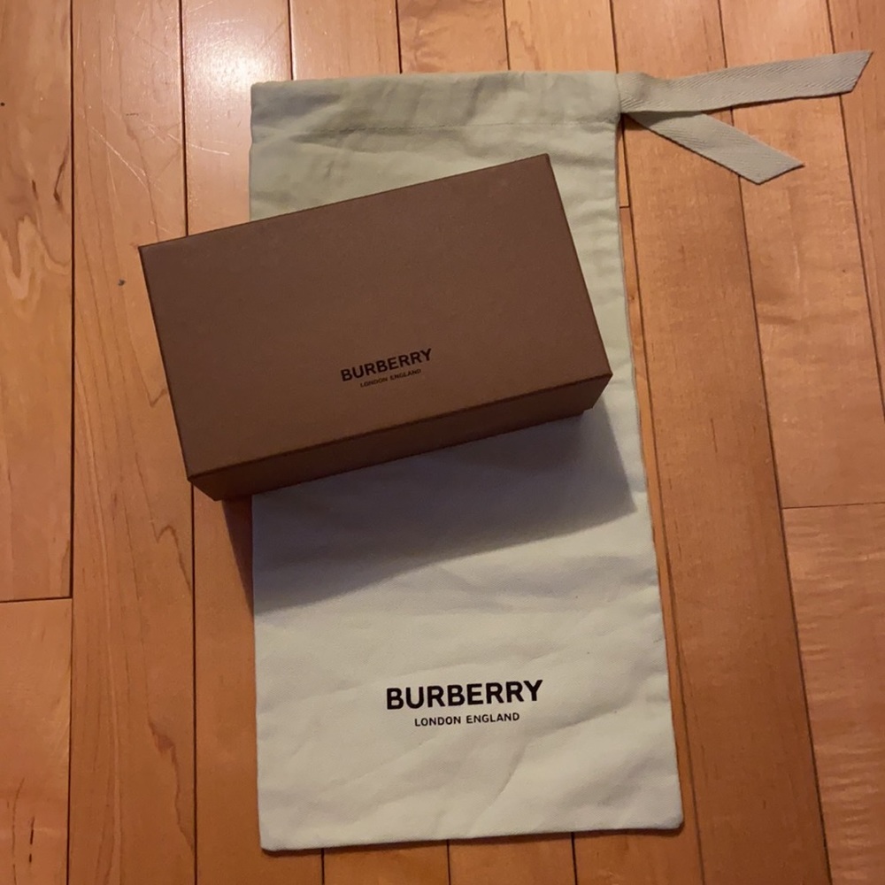 Authentic Burberry Box & Shoe Bag